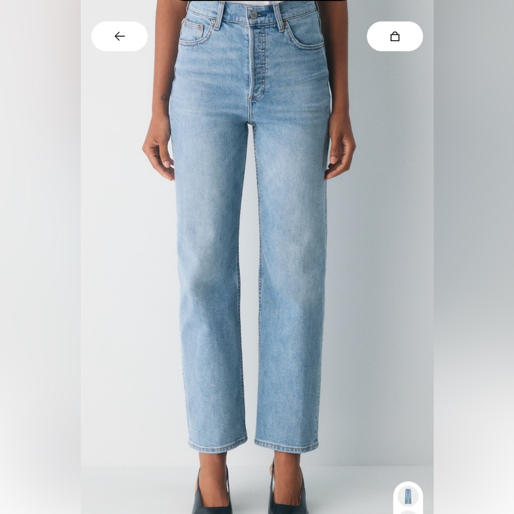 Aritzia Denim Forum Arlo High Rise Straight Jean